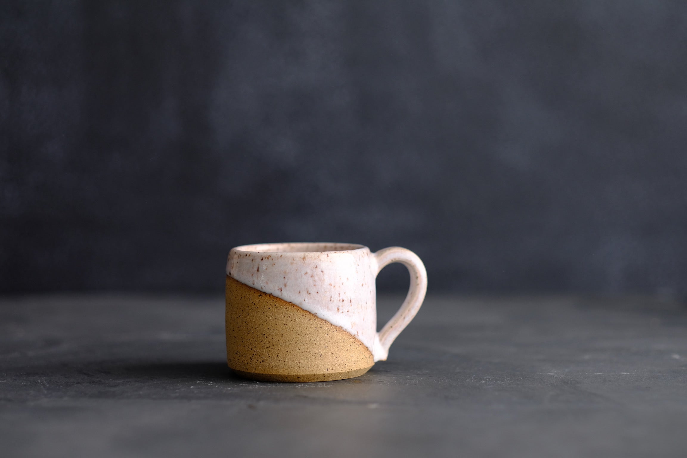 Speckled Ceramic Mug with Frosted Pink Glaze - 8oz