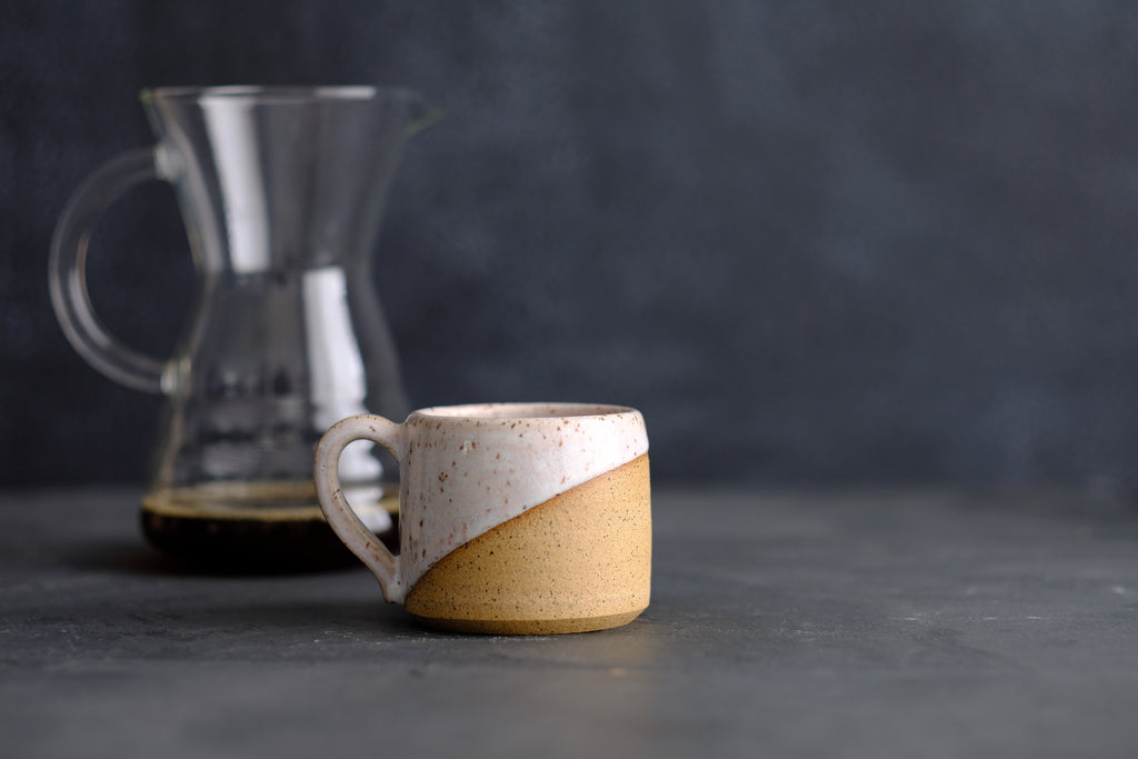 Speckled Ceramic Mug with Frosted Pink Glaze - 8oz